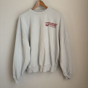 Cold Culture Gray Crewneck Sweatshirt Logo Small Streetwear
